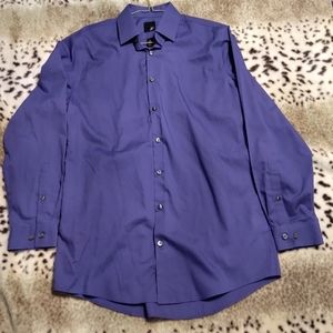 J. Ferrar Men's Dress Shirt, purple